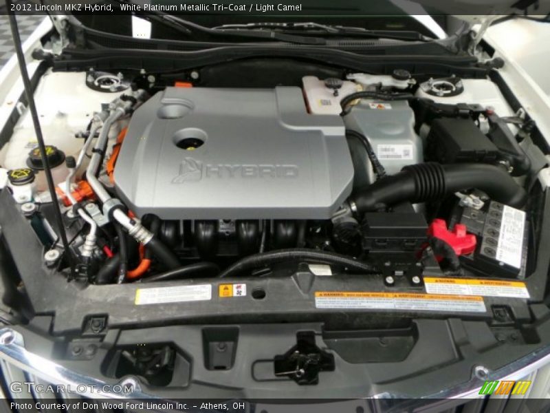 White Platinum Metallic Tri-Coat / Light Camel 2012 Lincoln MKZ Hybrid