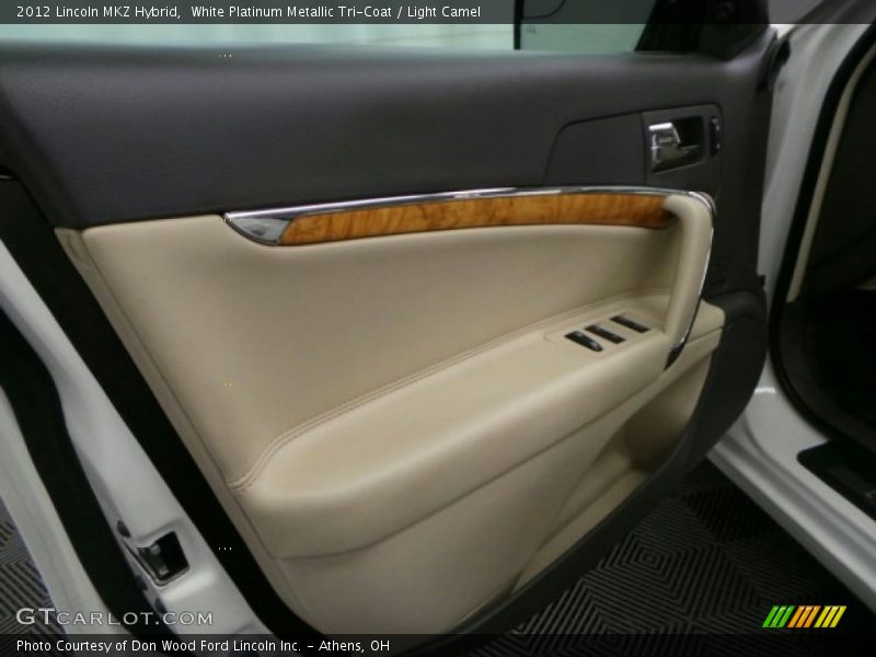 White Platinum Metallic Tri-Coat / Light Camel 2012 Lincoln MKZ Hybrid