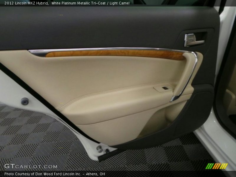 White Platinum Metallic Tri-Coat / Light Camel 2012 Lincoln MKZ Hybrid