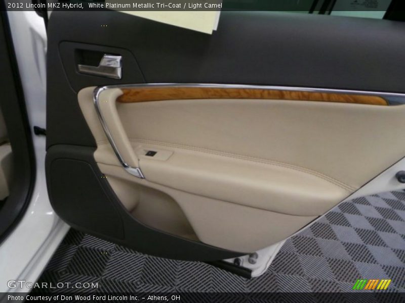 White Platinum Metallic Tri-Coat / Light Camel 2012 Lincoln MKZ Hybrid