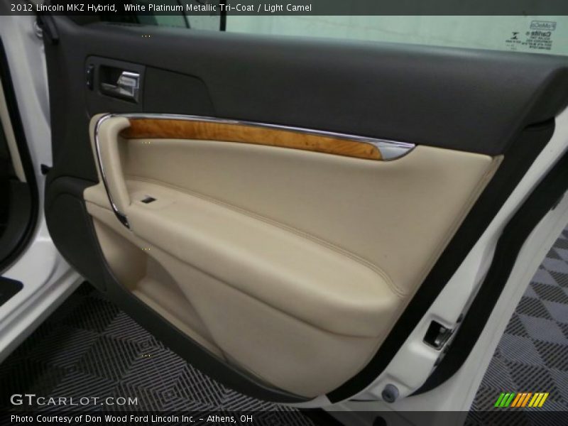 White Platinum Metallic Tri-Coat / Light Camel 2012 Lincoln MKZ Hybrid