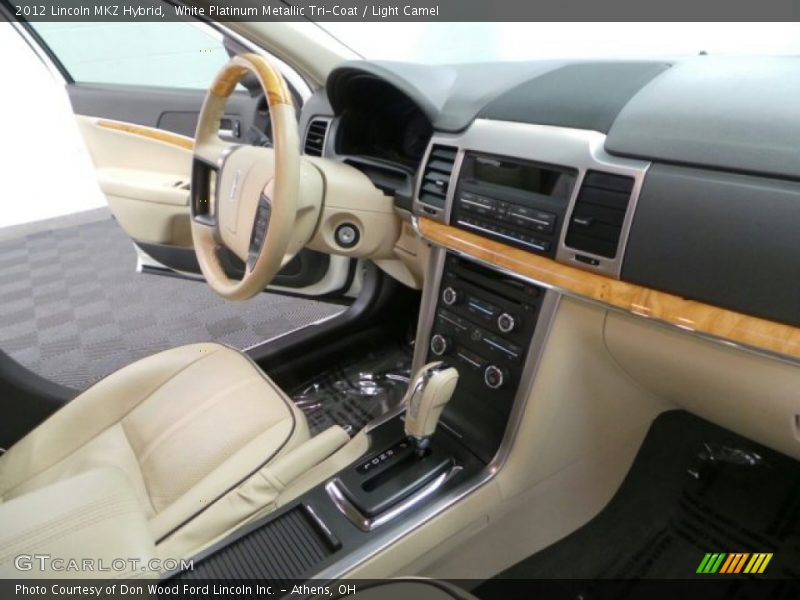 White Platinum Metallic Tri-Coat / Light Camel 2012 Lincoln MKZ Hybrid