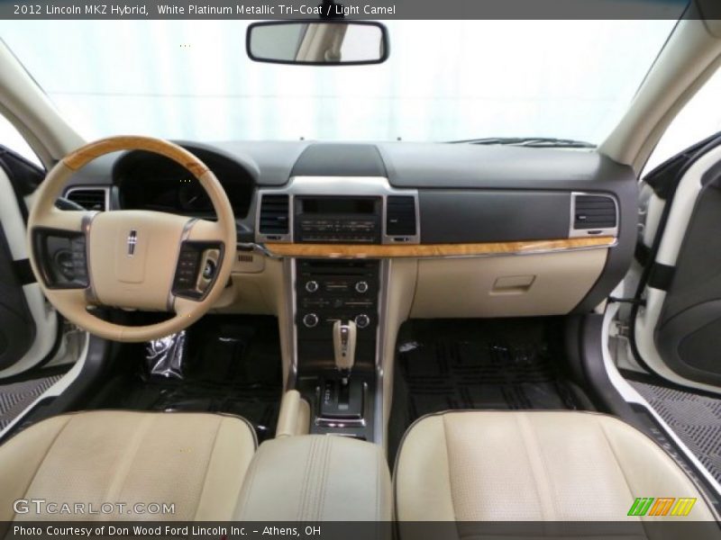 White Platinum Metallic Tri-Coat / Light Camel 2012 Lincoln MKZ Hybrid