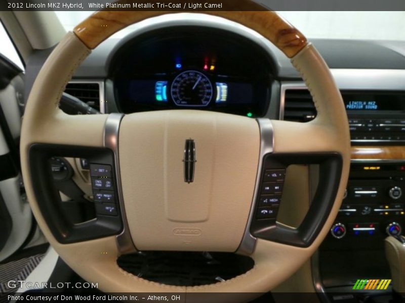 White Platinum Metallic Tri-Coat / Light Camel 2012 Lincoln MKZ Hybrid