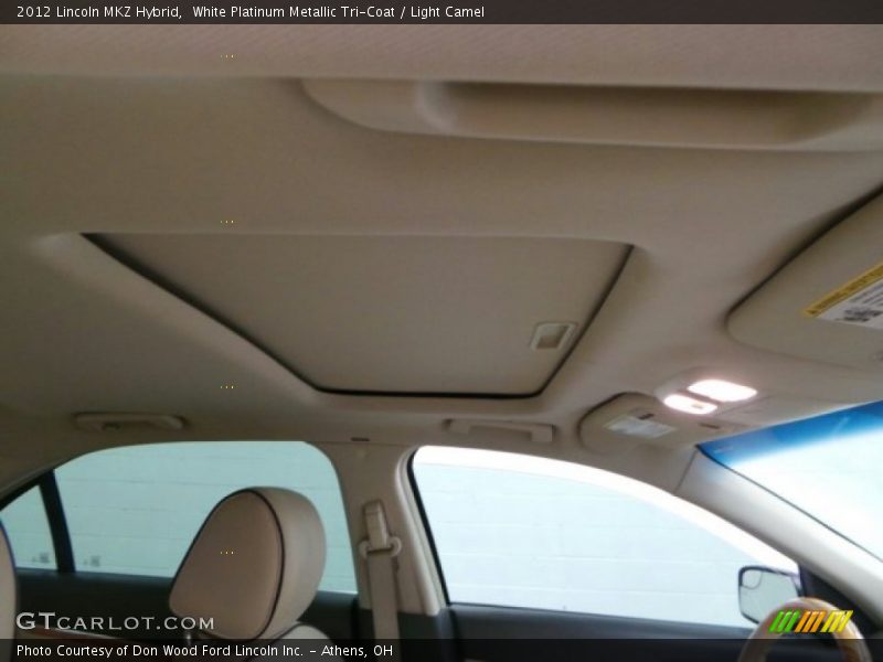 White Platinum Metallic Tri-Coat / Light Camel 2012 Lincoln MKZ Hybrid
