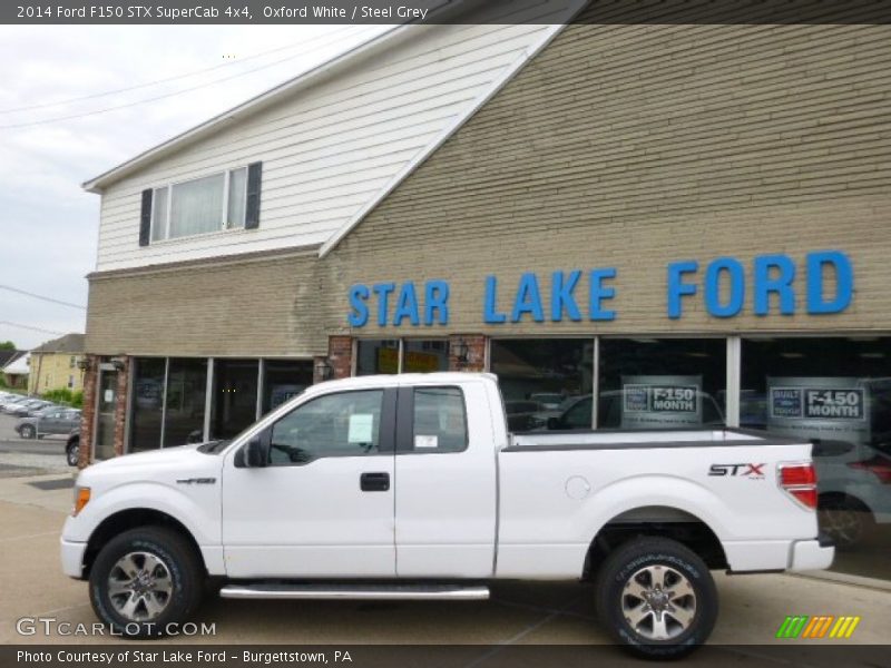 Oxford White / Steel Grey 2014 Ford F150 STX SuperCab 4x4