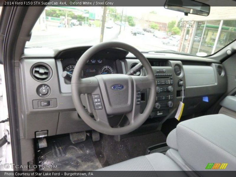 Oxford White / Steel Grey 2014 Ford F150 STX SuperCab 4x4