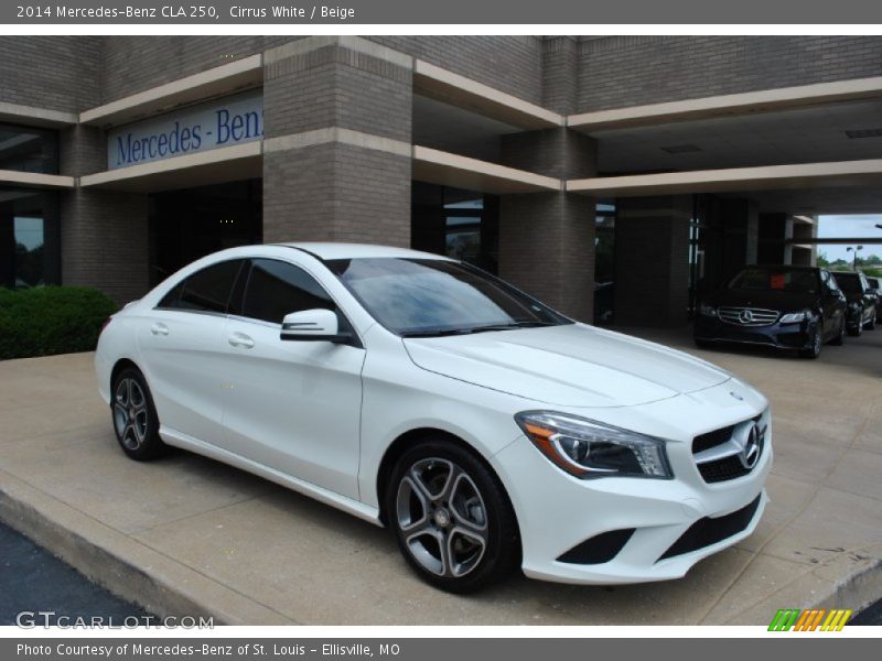 Cirrus White / Beige 2014 Mercedes-Benz CLA 250