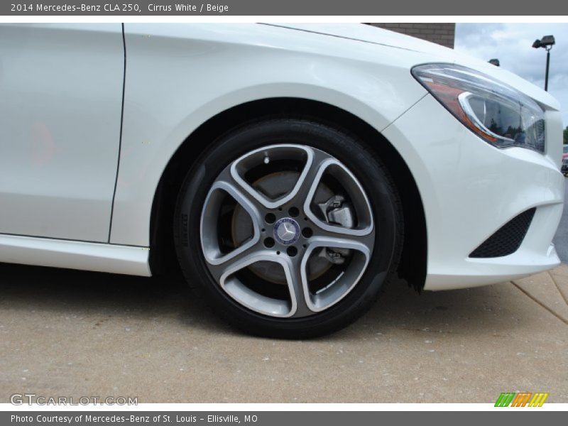 Cirrus White / Beige 2014 Mercedes-Benz CLA 250
