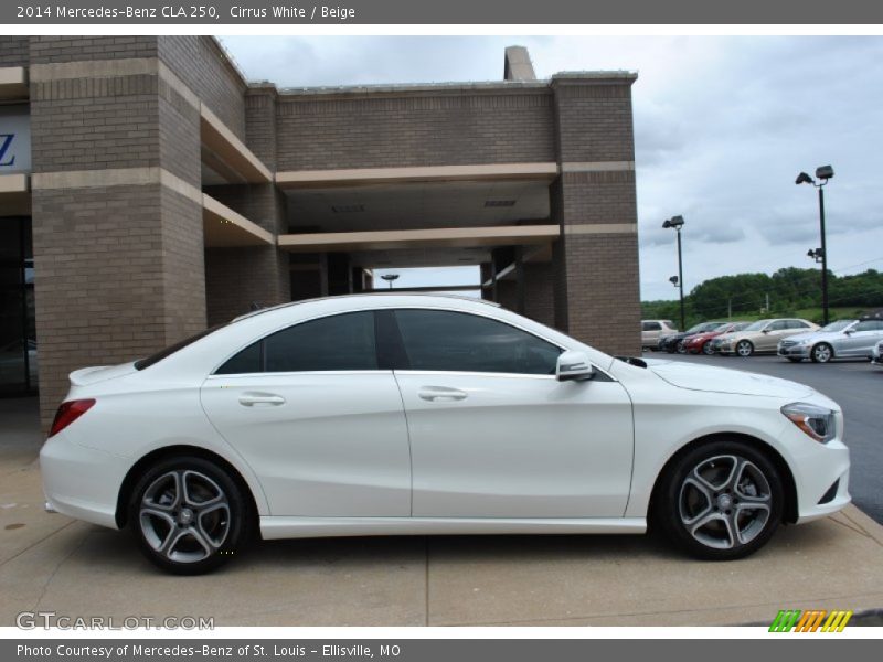 Cirrus White / Beige 2014 Mercedes-Benz CLA 250