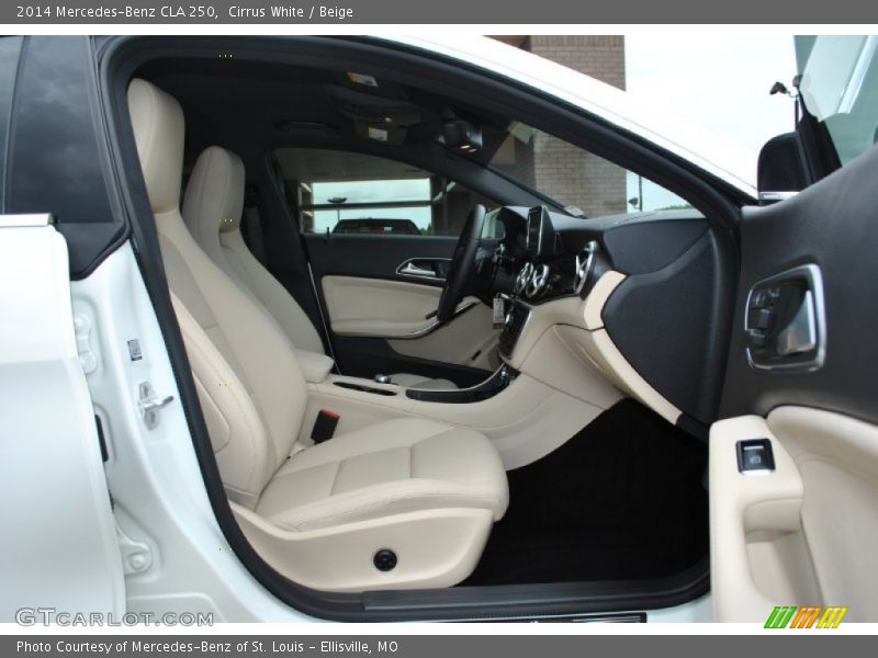 Cirrus White / Beige 2014 Mercedes-Benz CLA 250