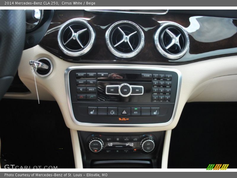 Cirrus White / Beige 2014 Mercedes-Benz CLA 250