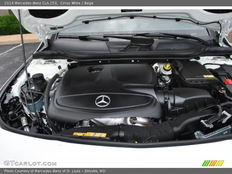 Cirrus White / Beige 2014 Mercedes-Benz CLA 250