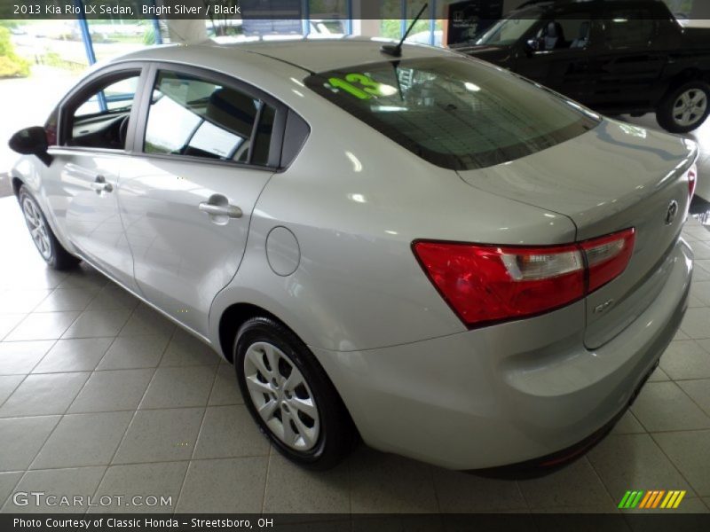 Bright Silver / Black 2013 Kia Rio LX Sedan