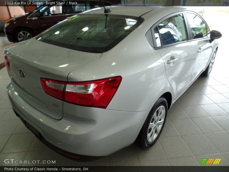 Bright Silver / Black 2013 Kia Rio LX Sedan