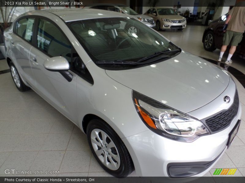 Bright Silver / Black 2013 Kia Rio LX Sedan