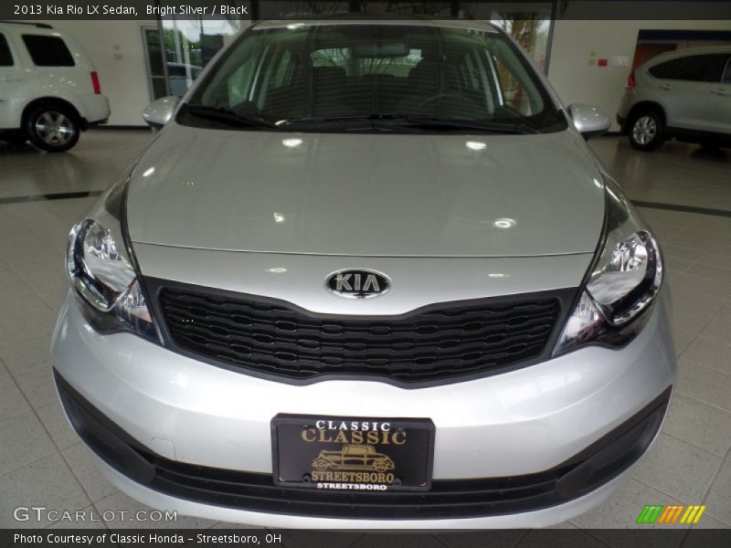 Bright Silver / Black 2013 Kia Rio LX Sedan