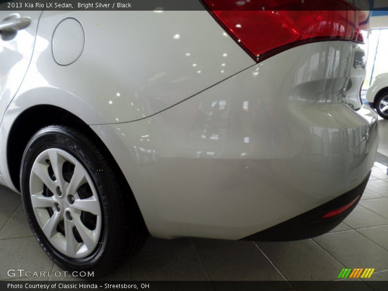 Bright Silver / Black 2013 Kia Rio LX Sedan