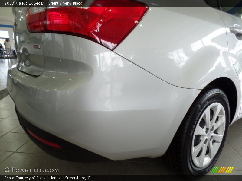 Bright Silver / Black 2013 Kia Rio LX Sedan