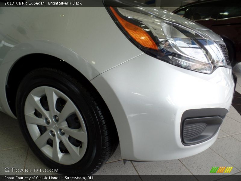 Bright Silver / Black 2013 Kia Rio LX Sedan