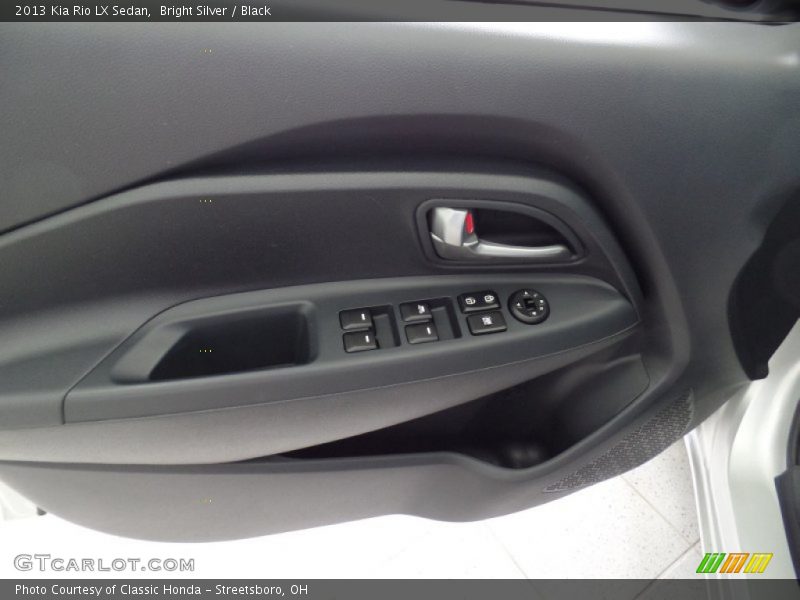 Bright Silver / Black 2013 Kia Rio LX Sedan