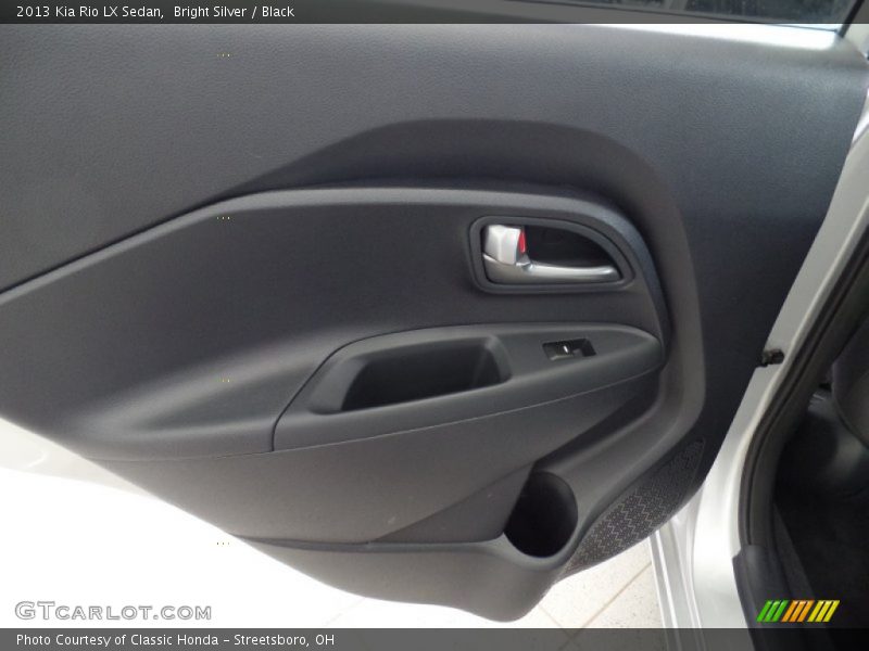 Bright Silver / Black 2013 Kia Rio LX Sedan