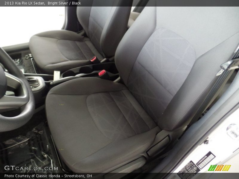 Bright Silver / Black 2013 Kia Rio LX Sedan