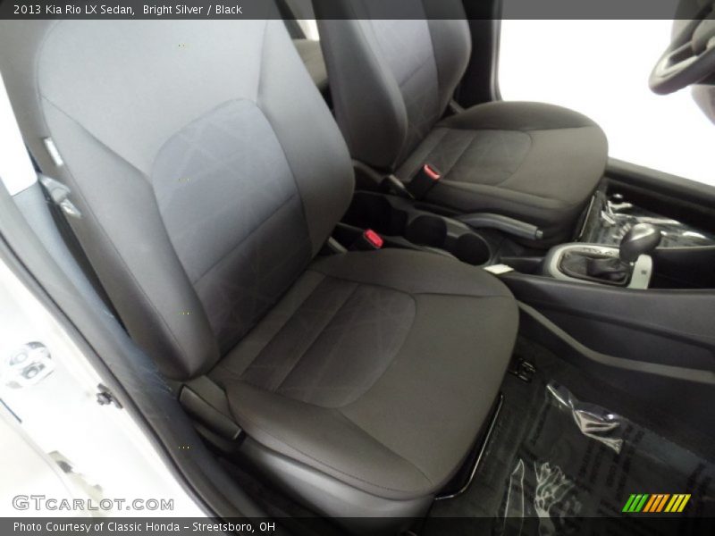 Bright Silver / Black 2013 Kia Rio LX Sedan