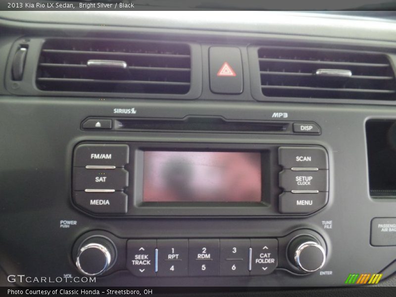 Bright Silver / Black 2013 Kia Rio LX Sedan