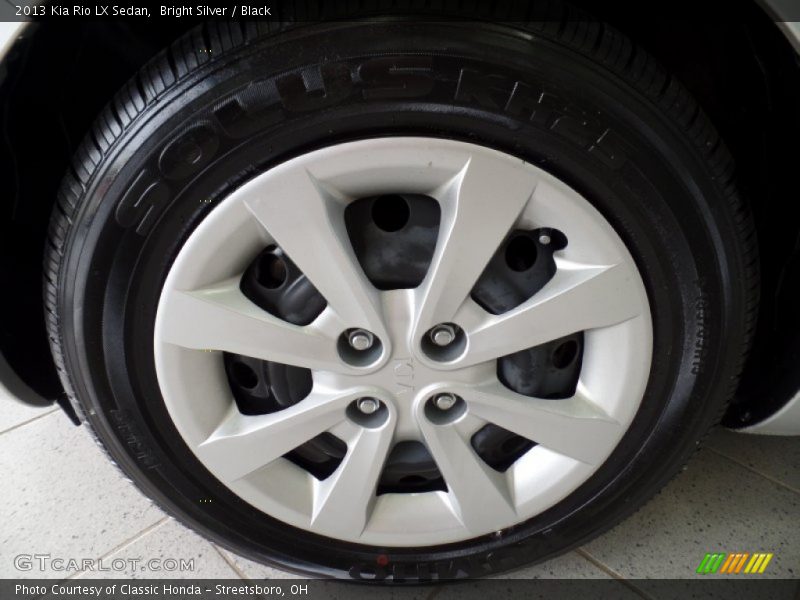 Bright Silver / Black 2013 Kia Rio LX Sedan