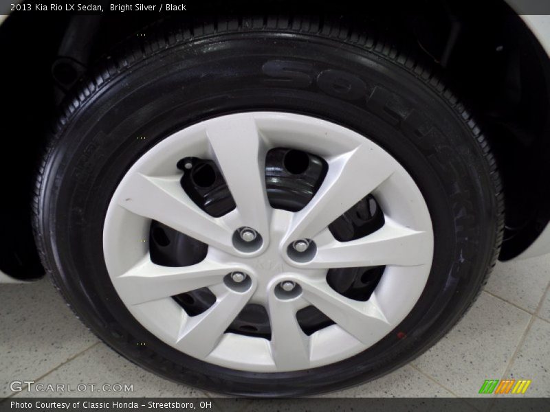 Bright Silver / Black 2013 Kia Rio LX Sedan