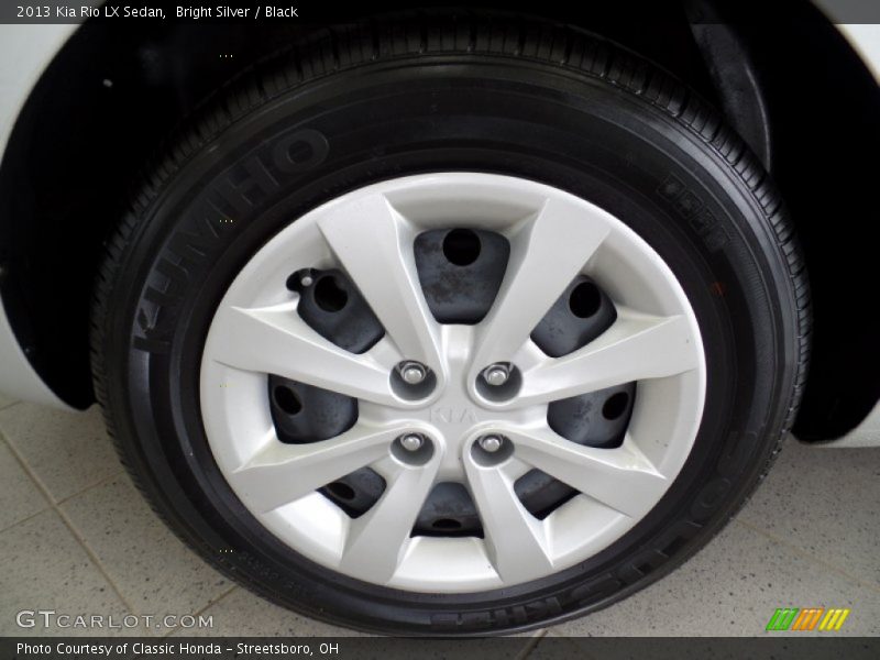 Bright Silver / Black 2013 Kia Rio LX Sedan