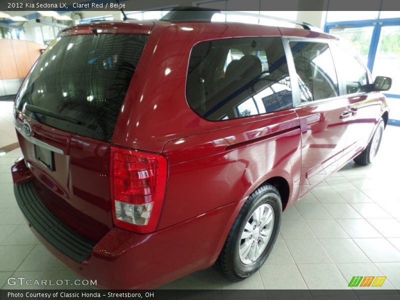 Claret Red / Beige 2012 Kia Sedona LX