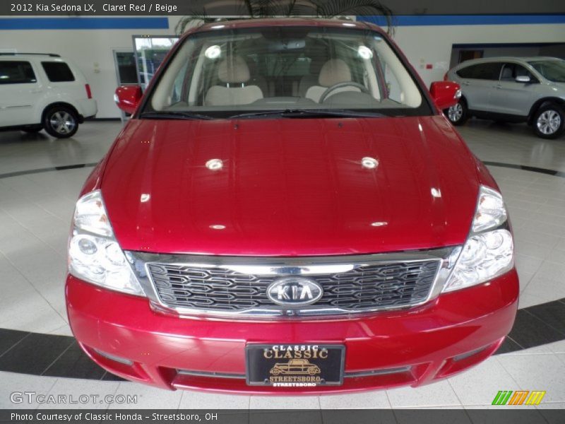 Claret Red / Beige 2012 Kia Sedona LX