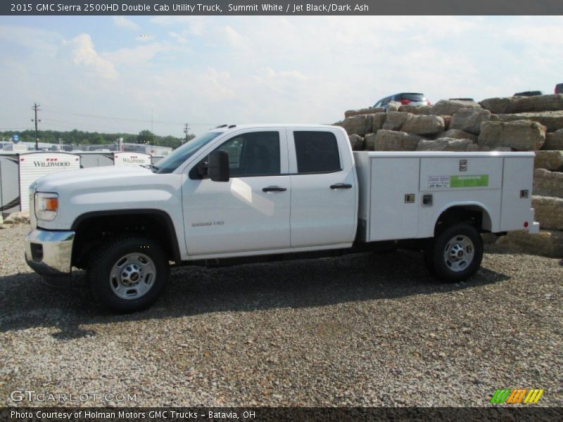 Summit White / Jet Black/Dark Ash 2015 GMC Sierra 2500HD Double Cab Utility Truck