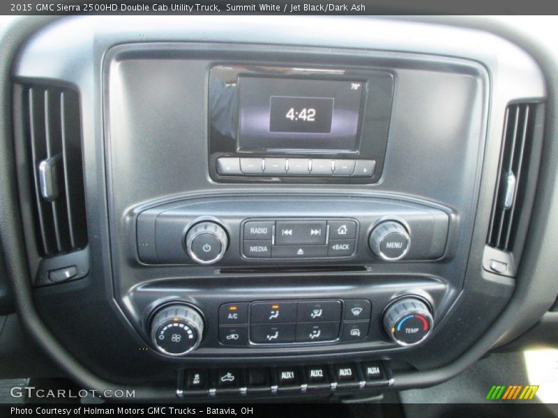 Summit White / Jet Black/Dark Ash 2015 GMC Sierra 2500HD Double Cab Utility Truck