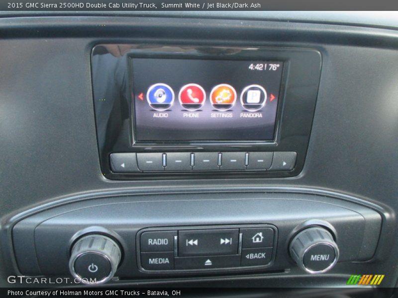 Summit White / Jet Black/Dark Ash 2015 GMC Sierra 2500HD Double Cab Utility Truck