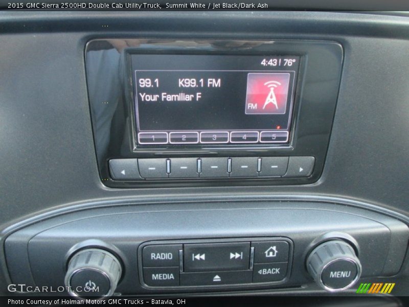 Summit White / Jet Black/Dark Ash 2015 GMC Sierra 2500HD Double Cab Utility Truck