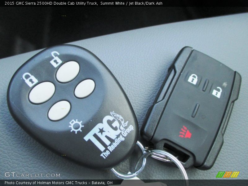 Summit White / Jet Black/Dark Ash 2015 GMC Sierra 2500HD Double Cab Utility Truck