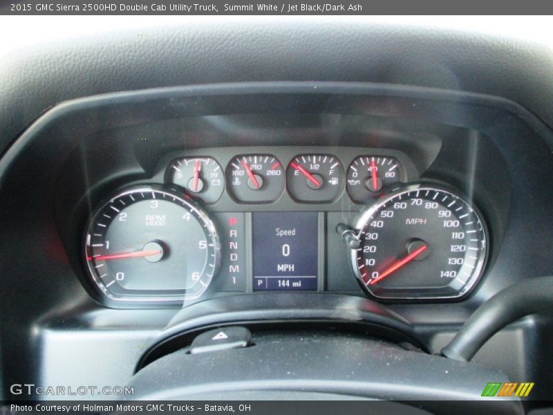 Summit White / Jet Black/Dark Ash 2015 GMC Sierra 2500HD Double Cab Utility Truck