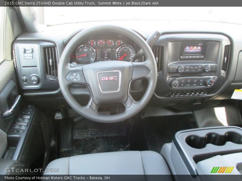 Summit White / Jet Black/Dark Ash 2015 GMC Sierra 2500HD Double Cab Utility Truck