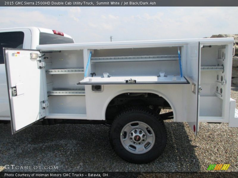 Summit White / Jet Black/Dark Ash 2015 GMC Sierra 2500HD Double Cab Utility Truck