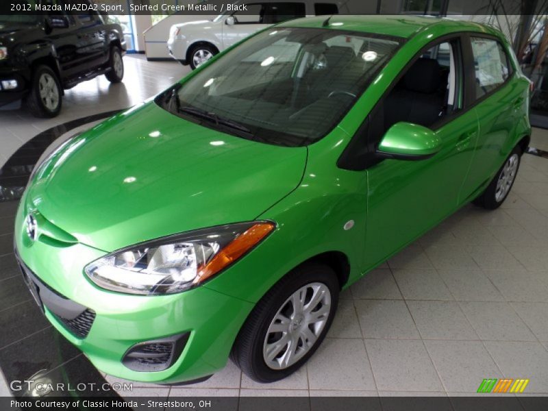 Spirted Green Metallic / Black 2012 Mazda MAZDA2 Sport