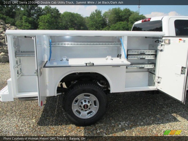 Summit White / Jet Black/Dark Ash 2015 GMC Sierra 2500HD Double Cab Utility Truck