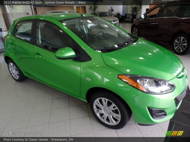 Spirted Green Metallic / Black 2012 Mazda MAZDA2 Sport