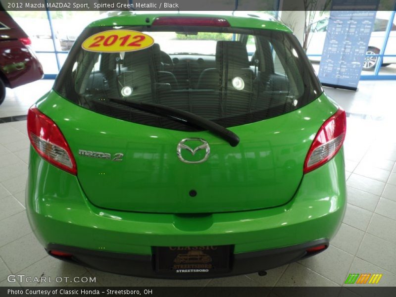 Spirted Green Metallic / Black 2012 Mazda MAZDA2 Sport