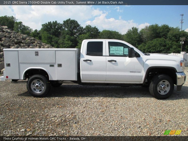 Summit White / Jet Black/Dark Ash 2015 GMC Sierra 2500HD Double Cab Utility Truck