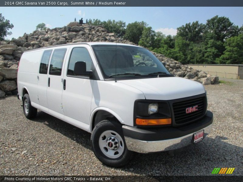 Summit White / Medium Pewter 2014 GMC Savana Van 2500 Cargo