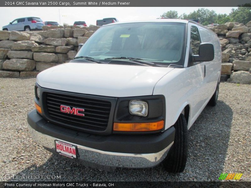 Summit White / Medium Pewter 2014 GMC Savana Van 2500 Cargo