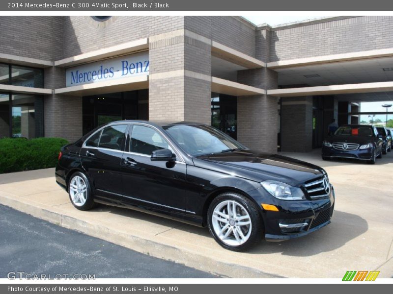 Black / Black 2014 Mercedes-Benz C 300 4Matic Sport